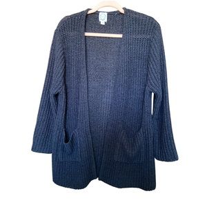 Open knit cardigan